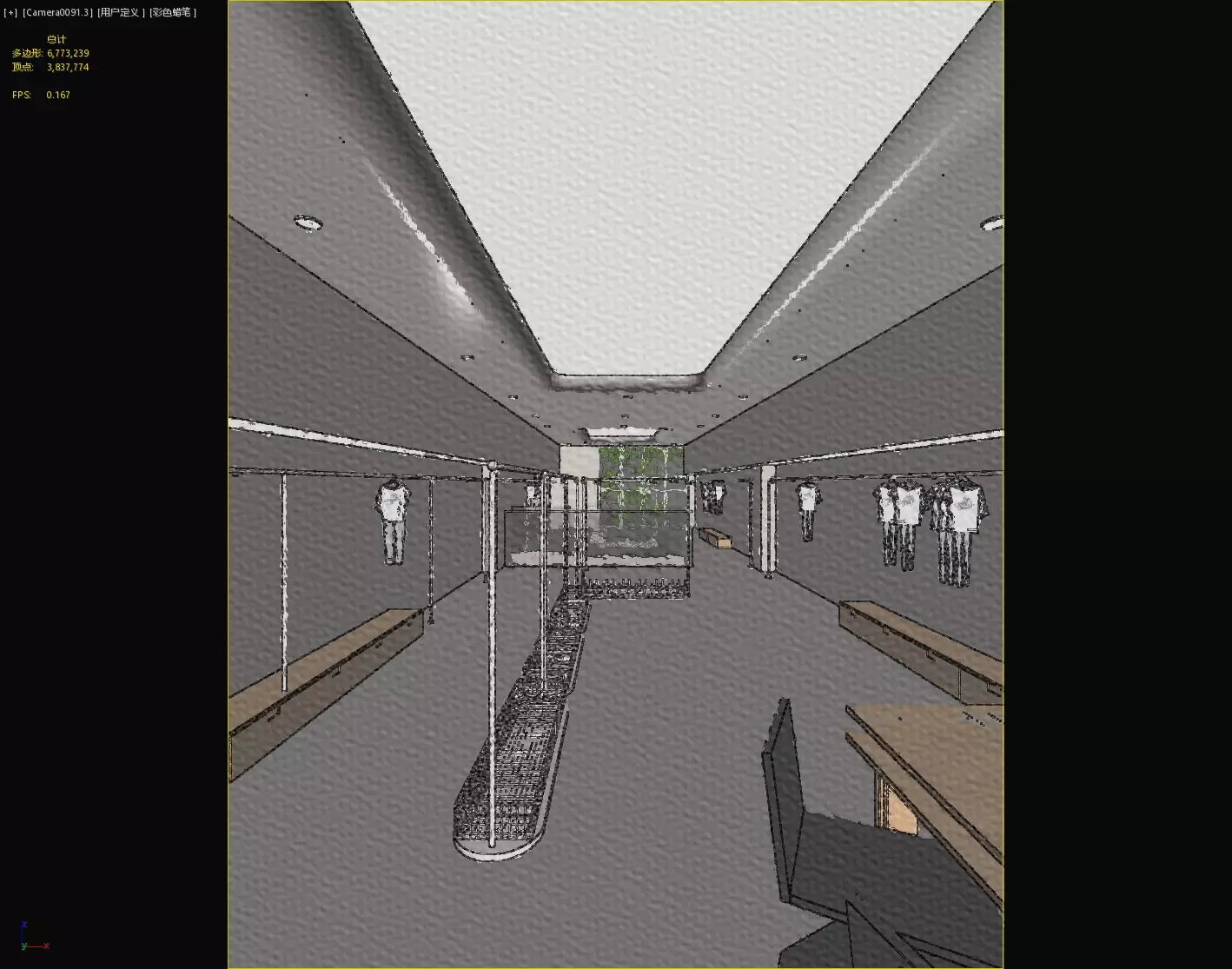 children Clothing store 3D model Low-poly 3D model_29