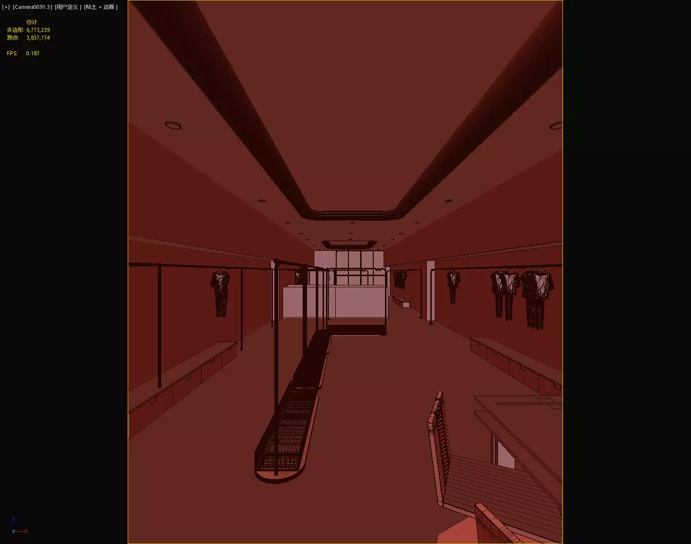 children Clothing store 3D model Low-poly 3D model_24