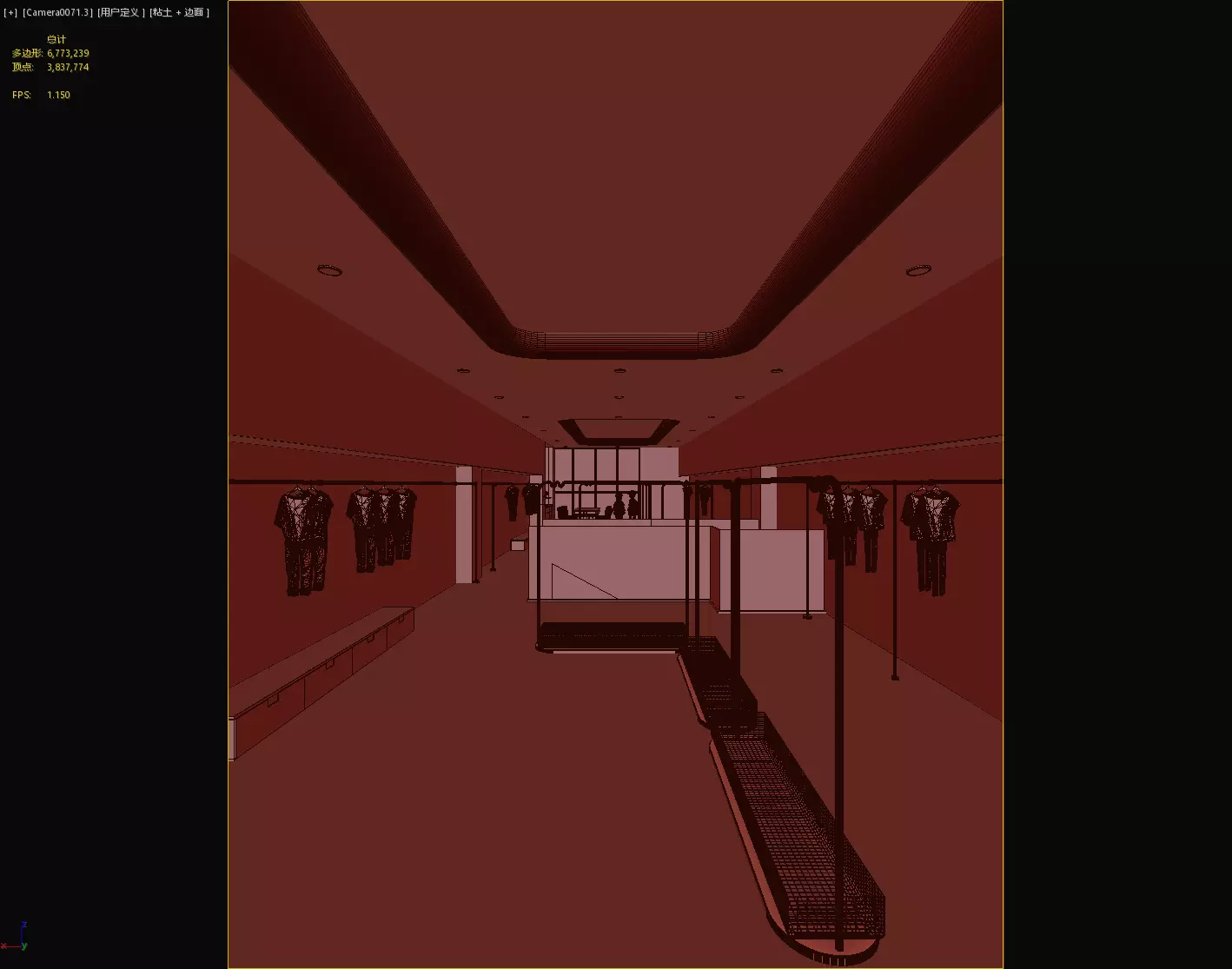 children Clothing store 3D model Low-poly 3D model_21