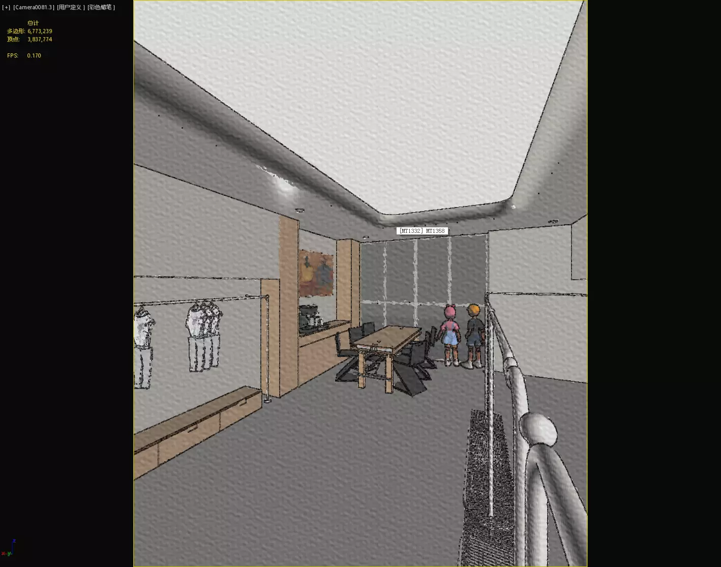 children Clothing store 3D model Low-poly 3D model_28