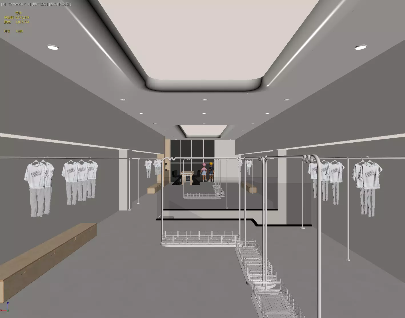 children Clothing store 3D model Low-poly 3D model_14