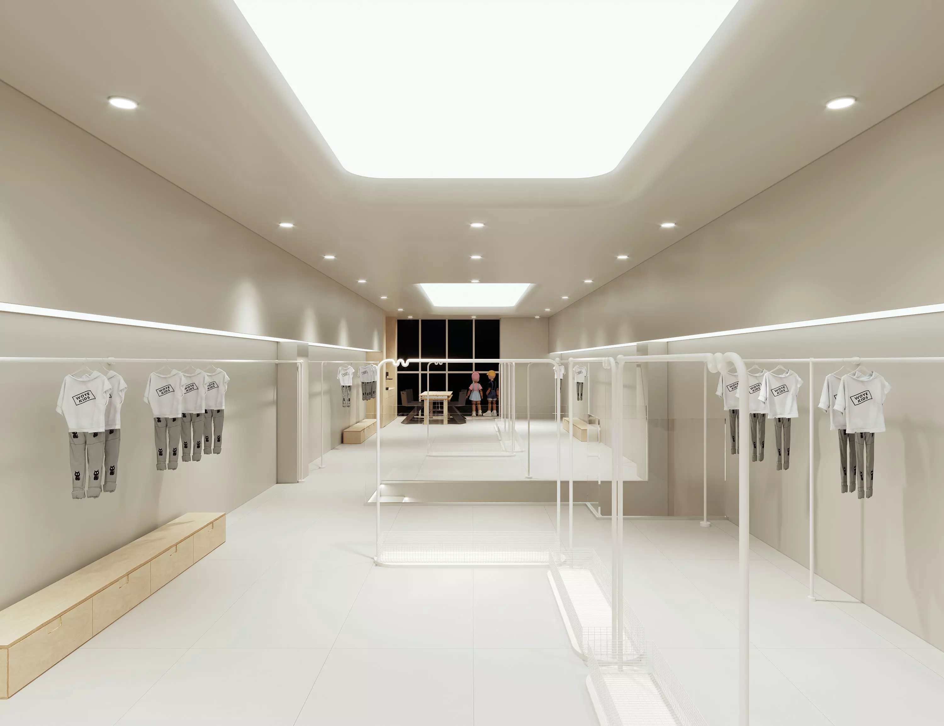 children Clothing store 3D model Low-poly 3D model_6