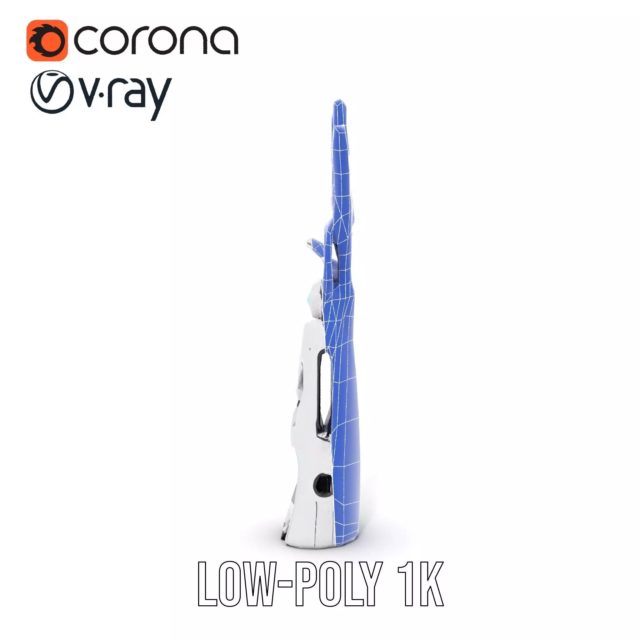 Futuristic Robotic Hand Model Pack Low-poly 3D model_31