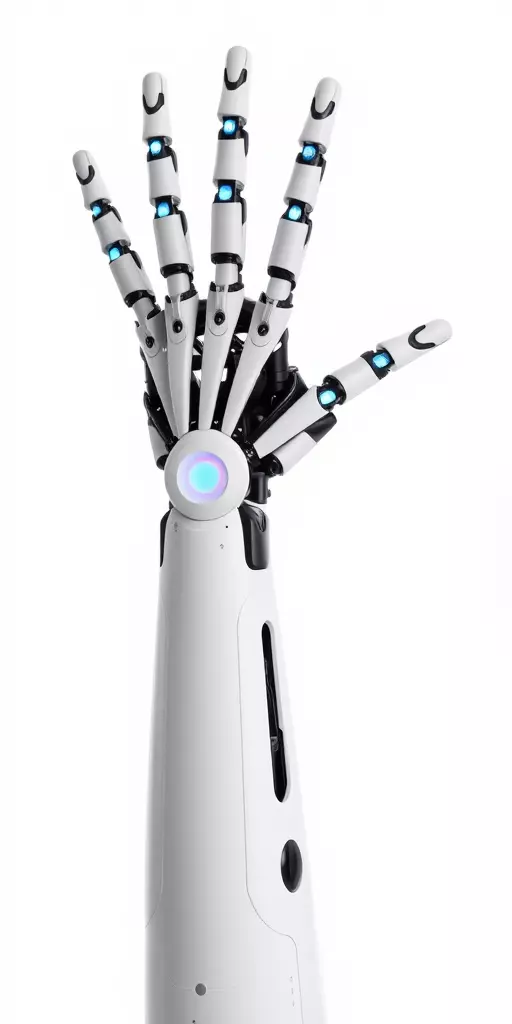 Futuristic Robotic Hand Model Pack Low-poly 3D model_3