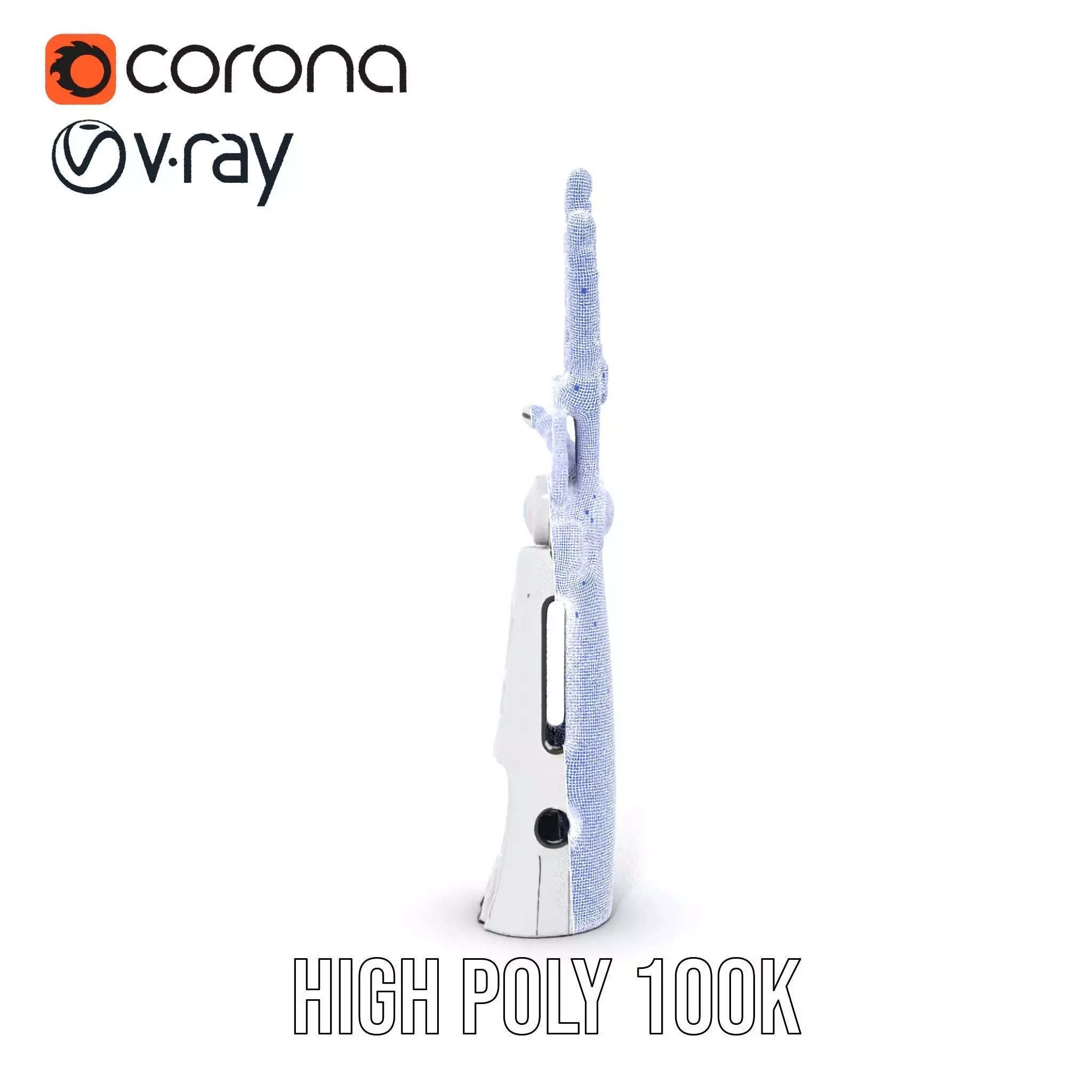 Futuristic Robotic Hand Model Pack Low-poly 3D model_26