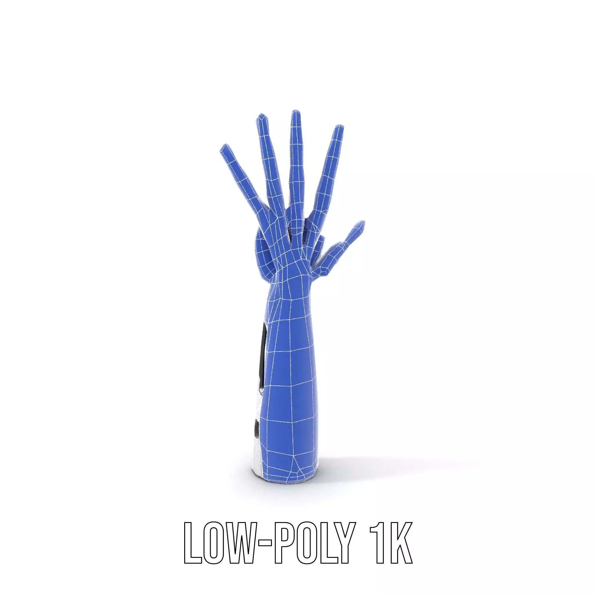 Futuristic Robotic Hand Model Pack Low-poly 3D model_11