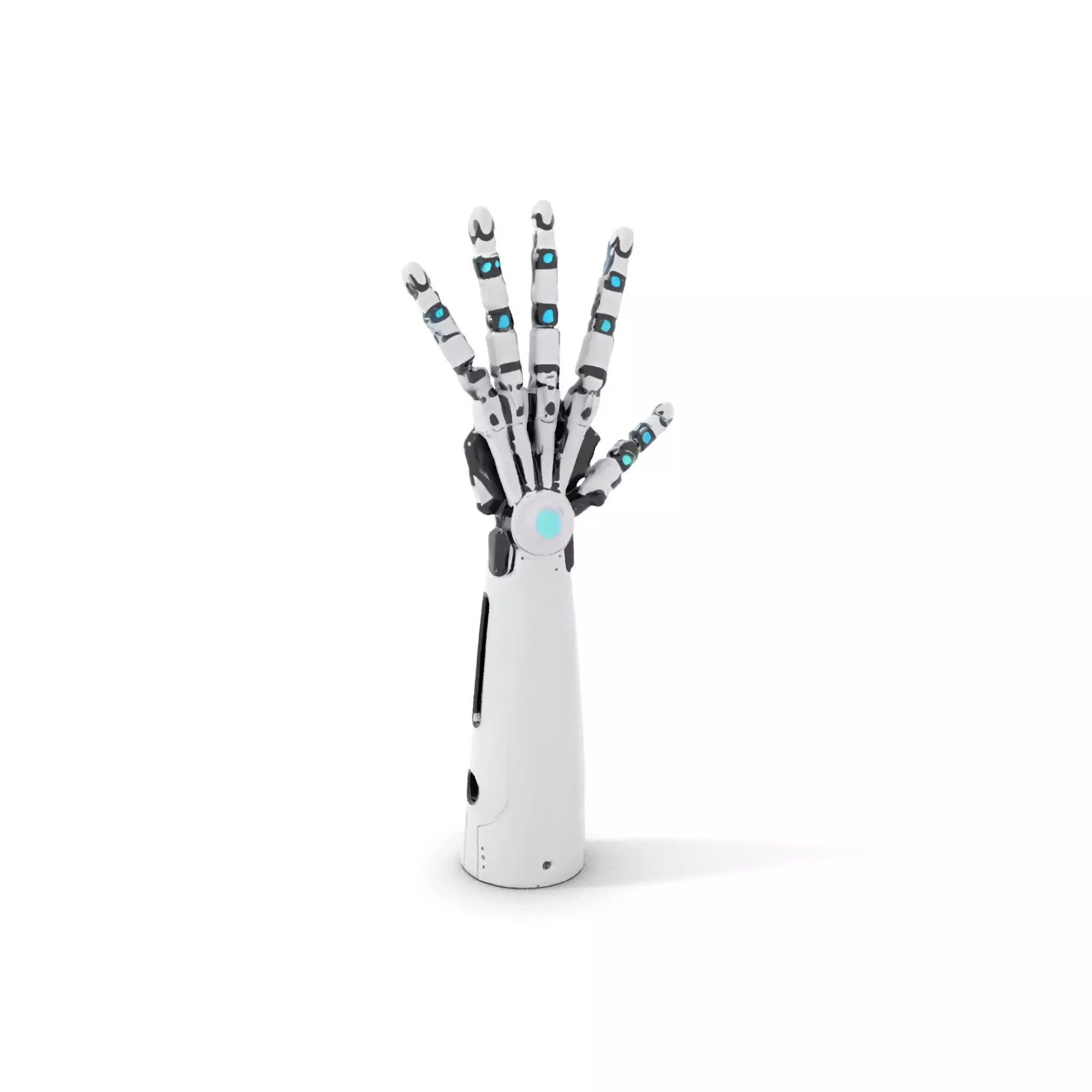 Futuristic Robotic Hand Model Pack Low-poly 3D model_0
