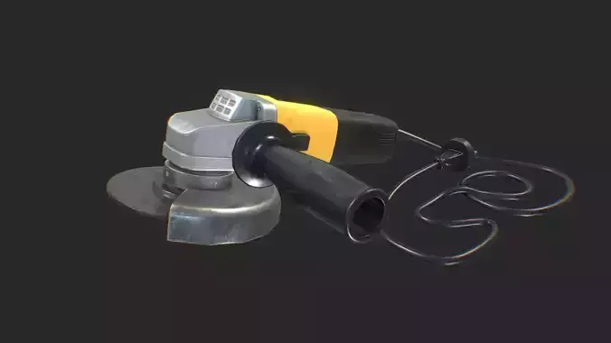 Angle Grinder 3D Model Game-Ready