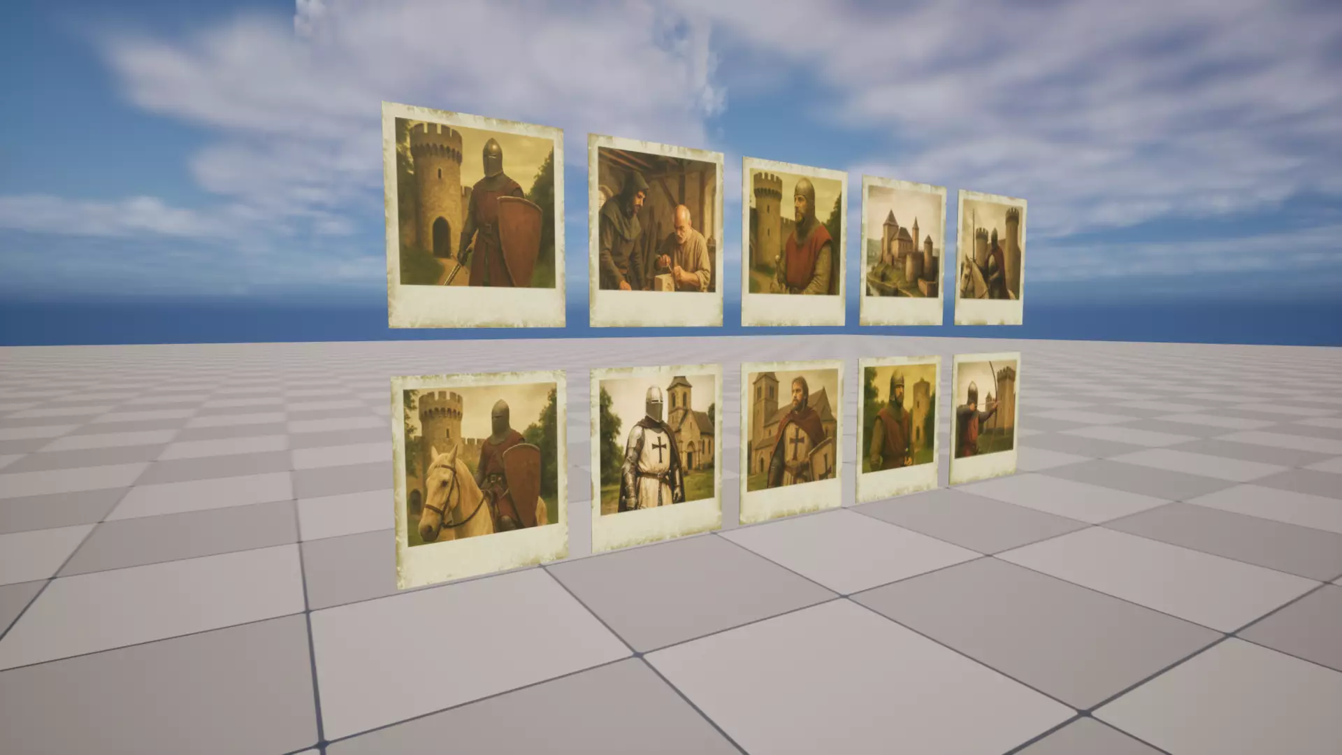 Polaroids Medieval Chronicles Low-poly 3D model_1