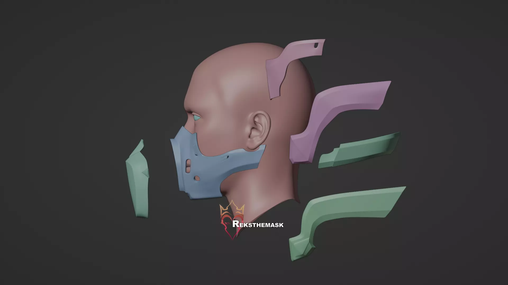 Ghostblade  to be hero X Mask 3D print 3D print model_16