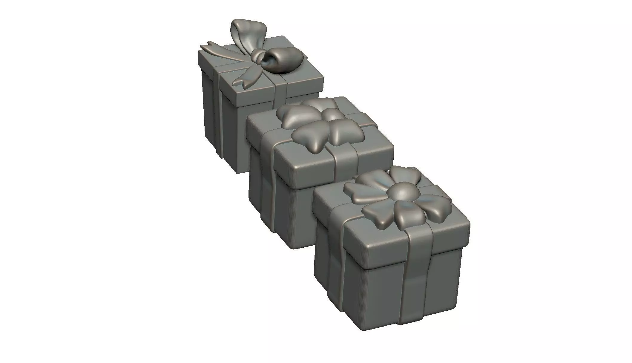 Gift Box 3D print model_3