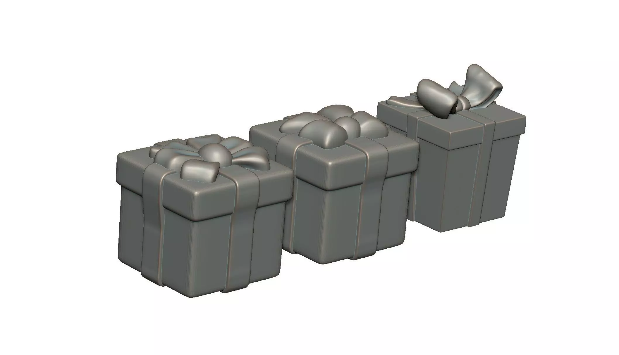 Gift Box 3D print model_4