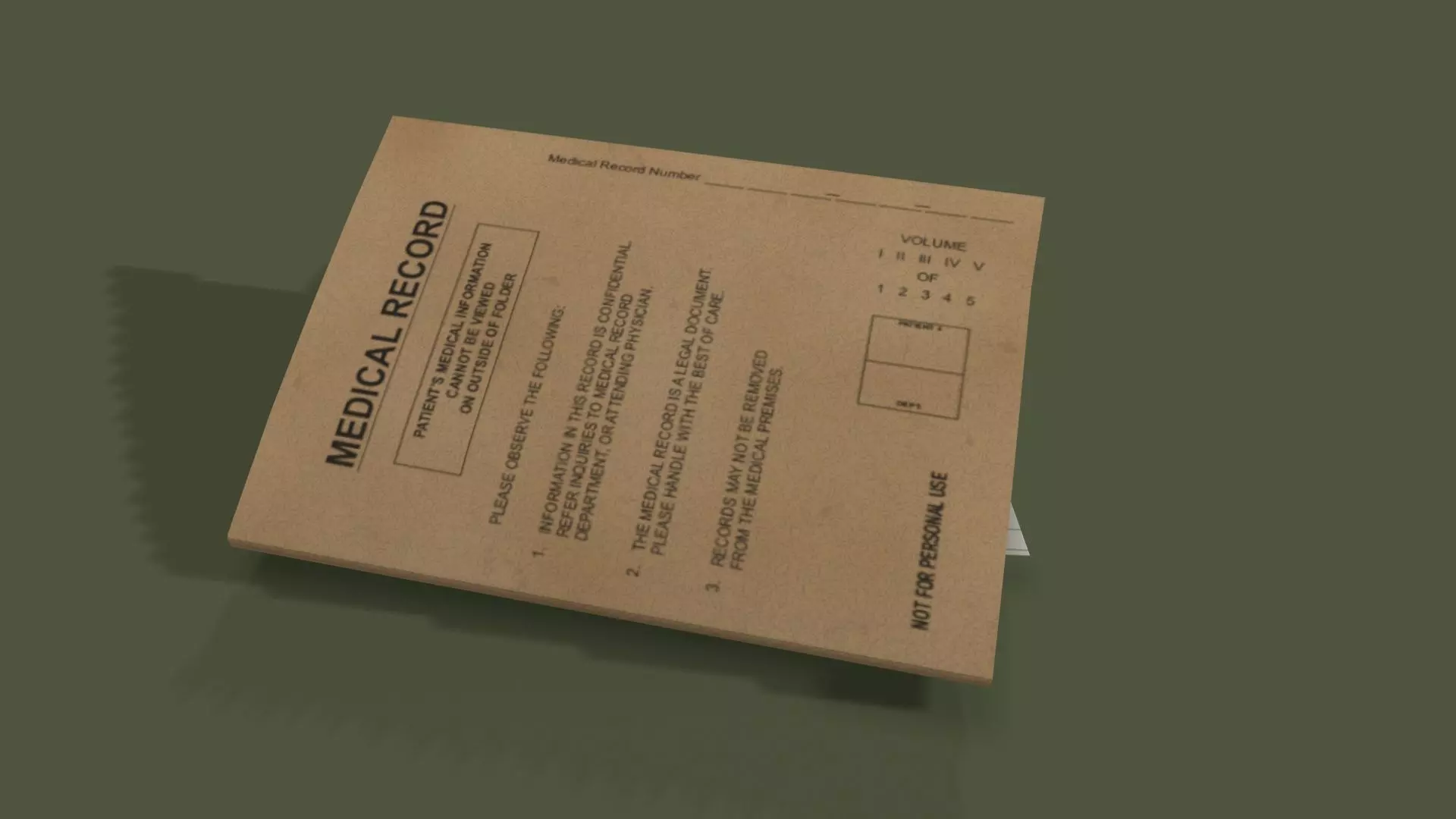 Hospital File 04 Low-poly 3D model_5