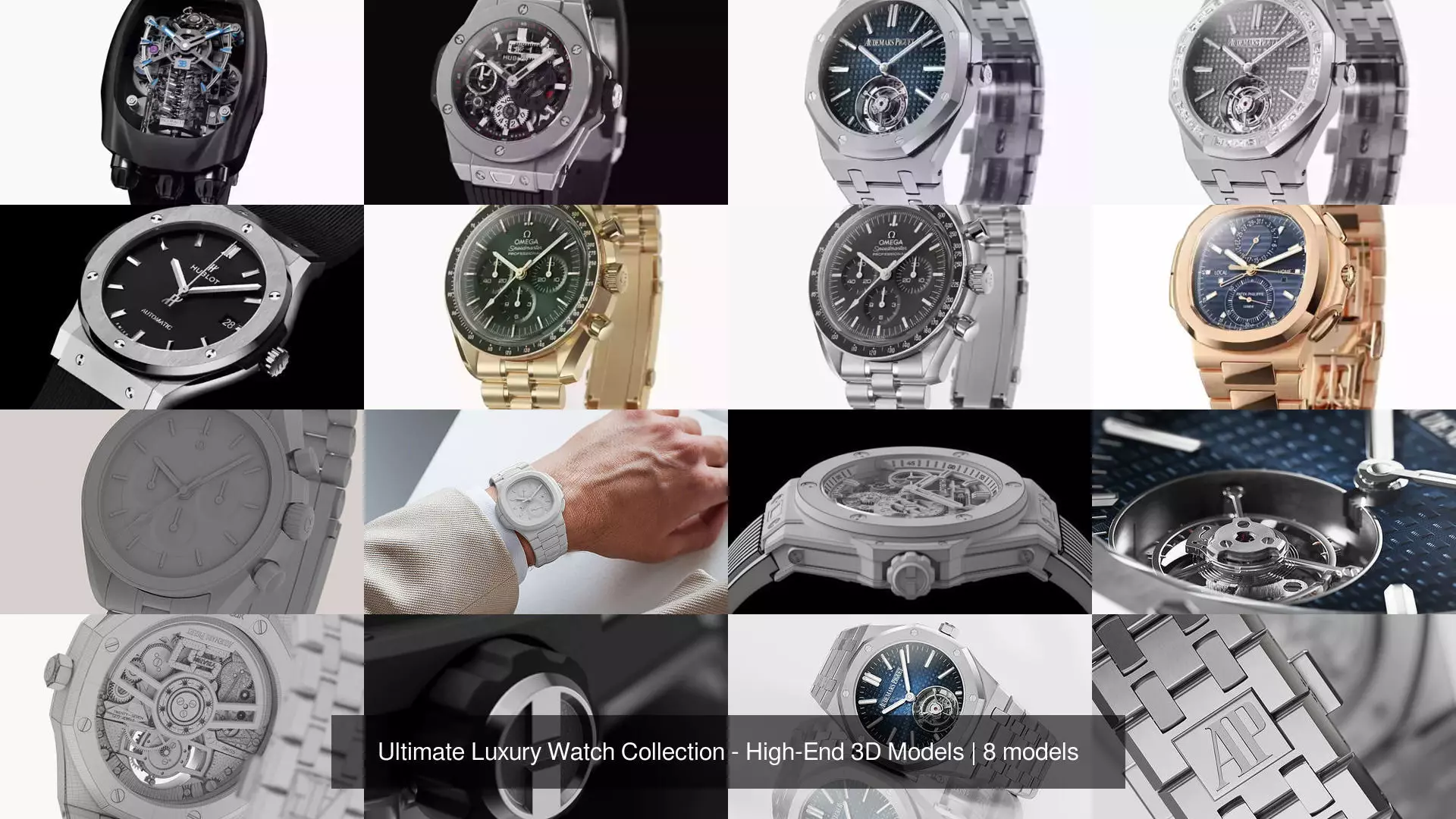 Ultimate Luxury Watch Collection - High-End 3D Models _1