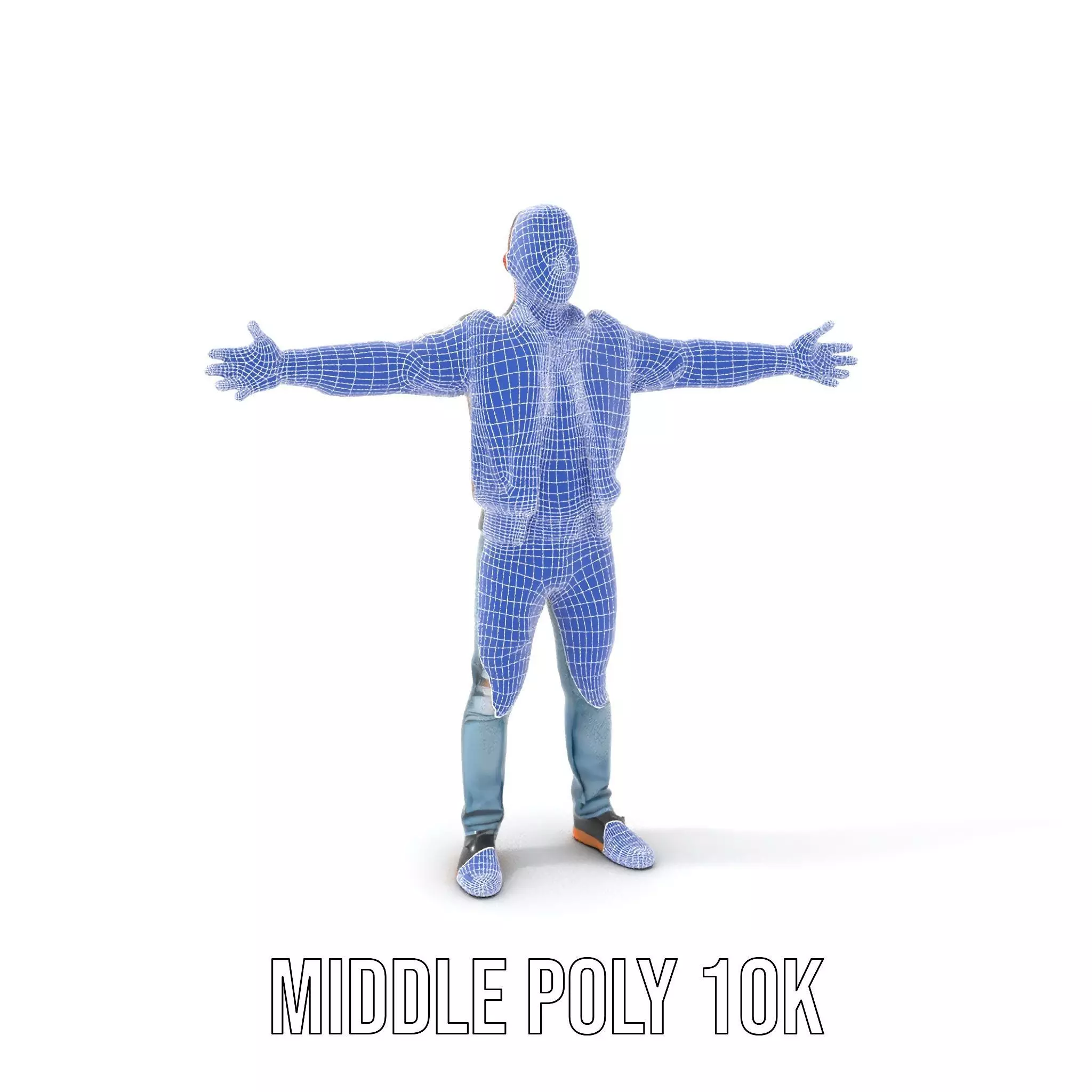 Casual Outfit Character Model Pack for Rendering Low-poly 3D model_19