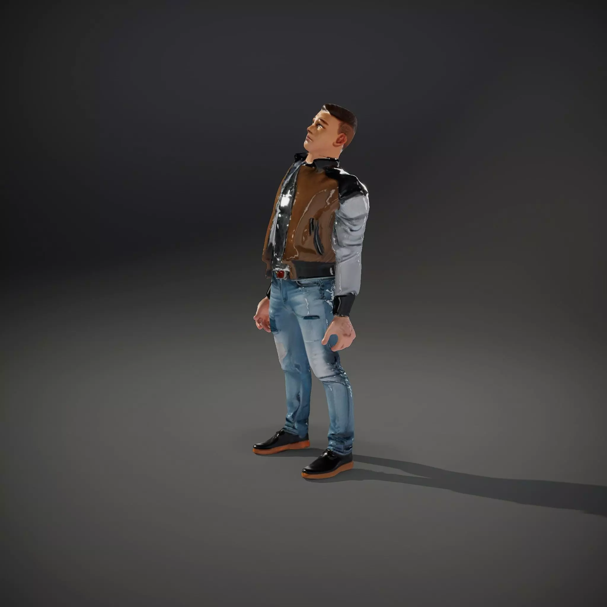 Casual Outfit Character Model Pack for Rendering Low-poly 3D model_34
