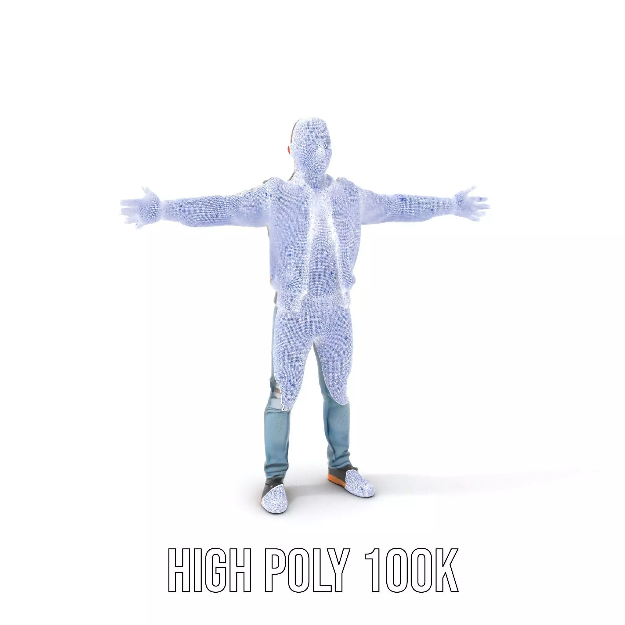 Casual Outfit Character Model Pack for Rendering Low-poly 3D model_5