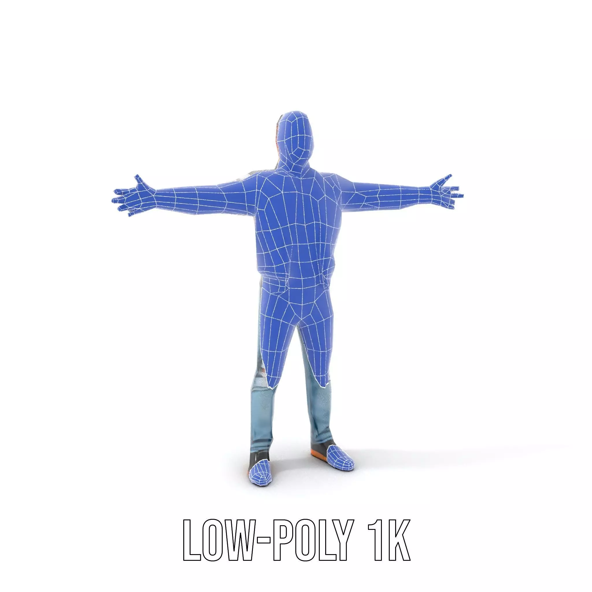 Casual Outfit Character Model Pack for Rendering Low-poly 3D model_14