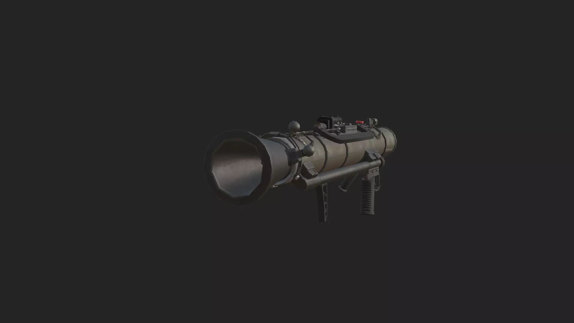 Bazooka 3D Model 001 Low-poly 3D model_9