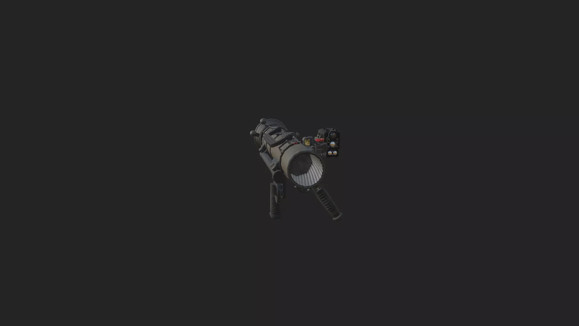Bazooka 3D Model 001 Low-poly 3D model_3