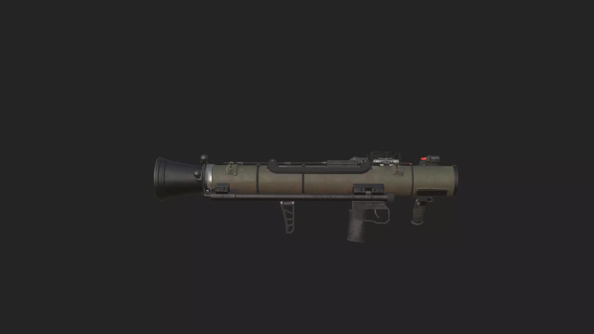 Bazooka 3D Model 001 Low-poly 3D model_1