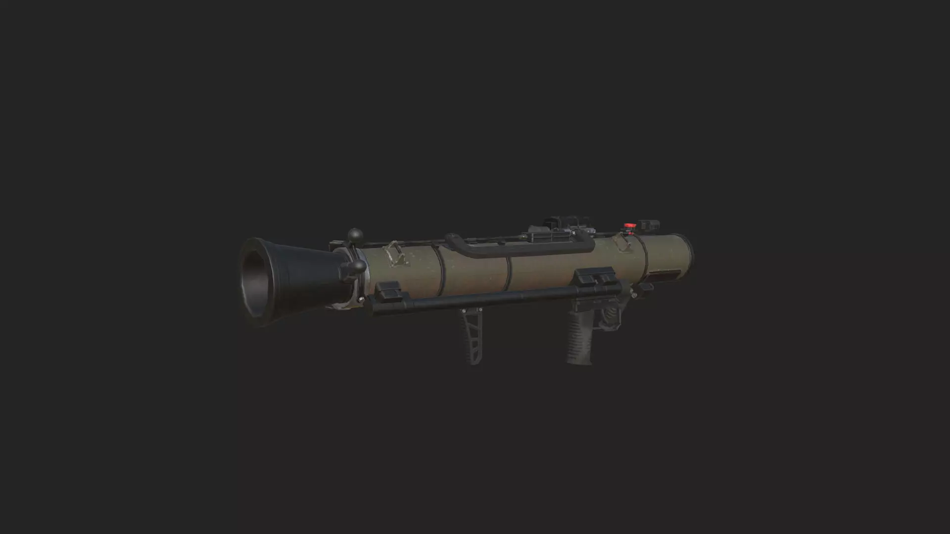 Bazooka 3D Model 001 Low-poly 3D model_0