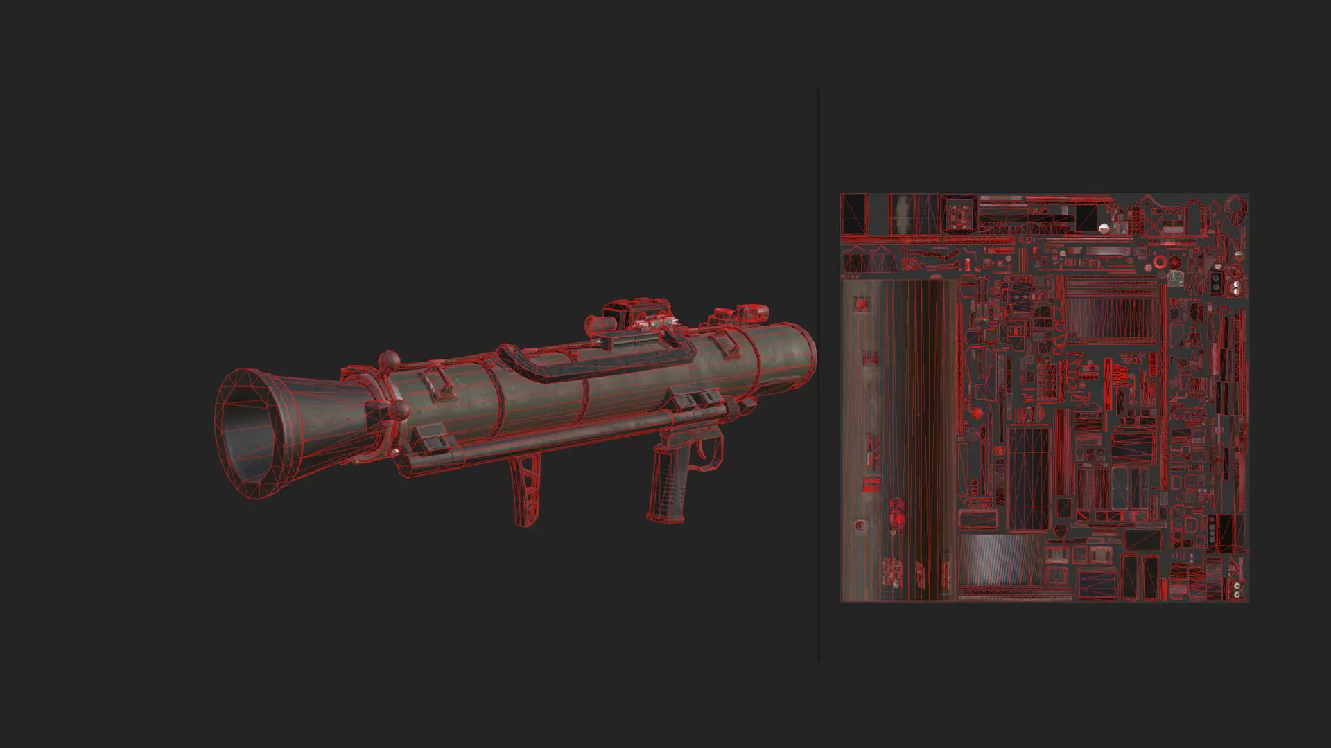Bazooka 3D Model 001 Low-poly 3D model_13