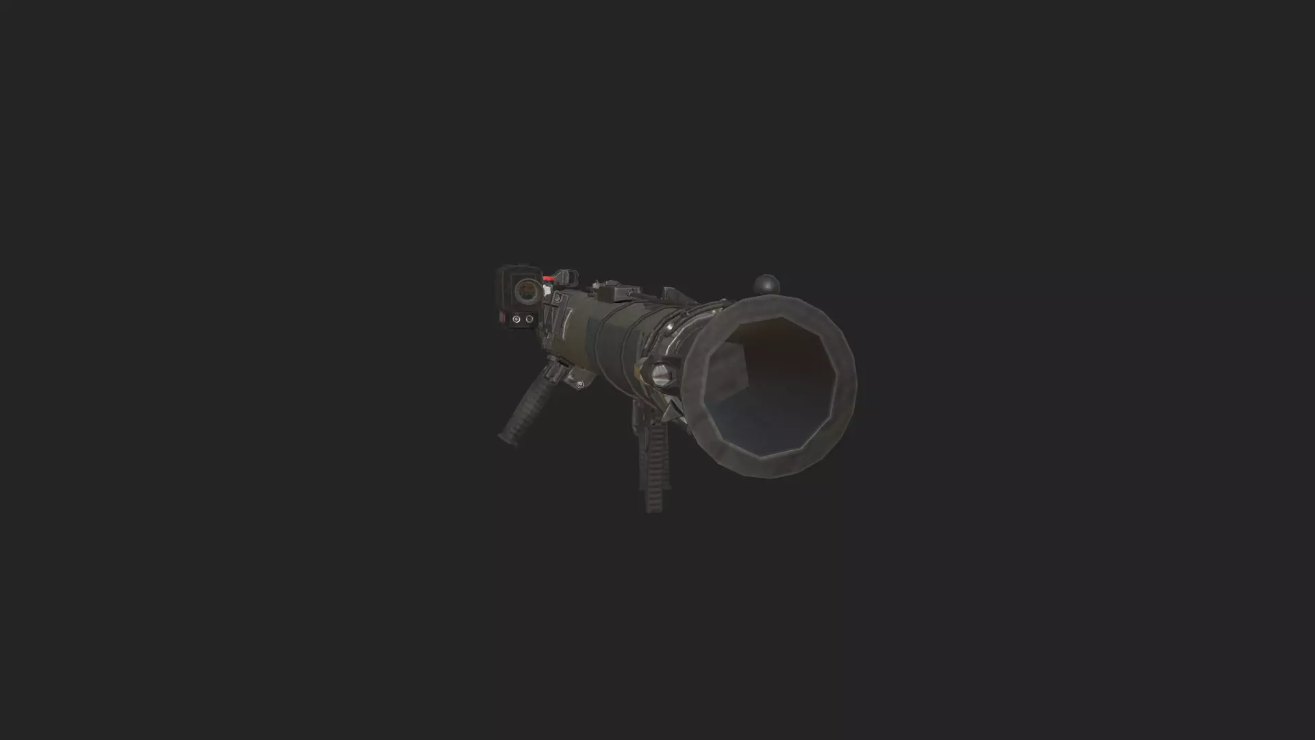 Bazooka 3D Model 001 Low-poly 3D model_8