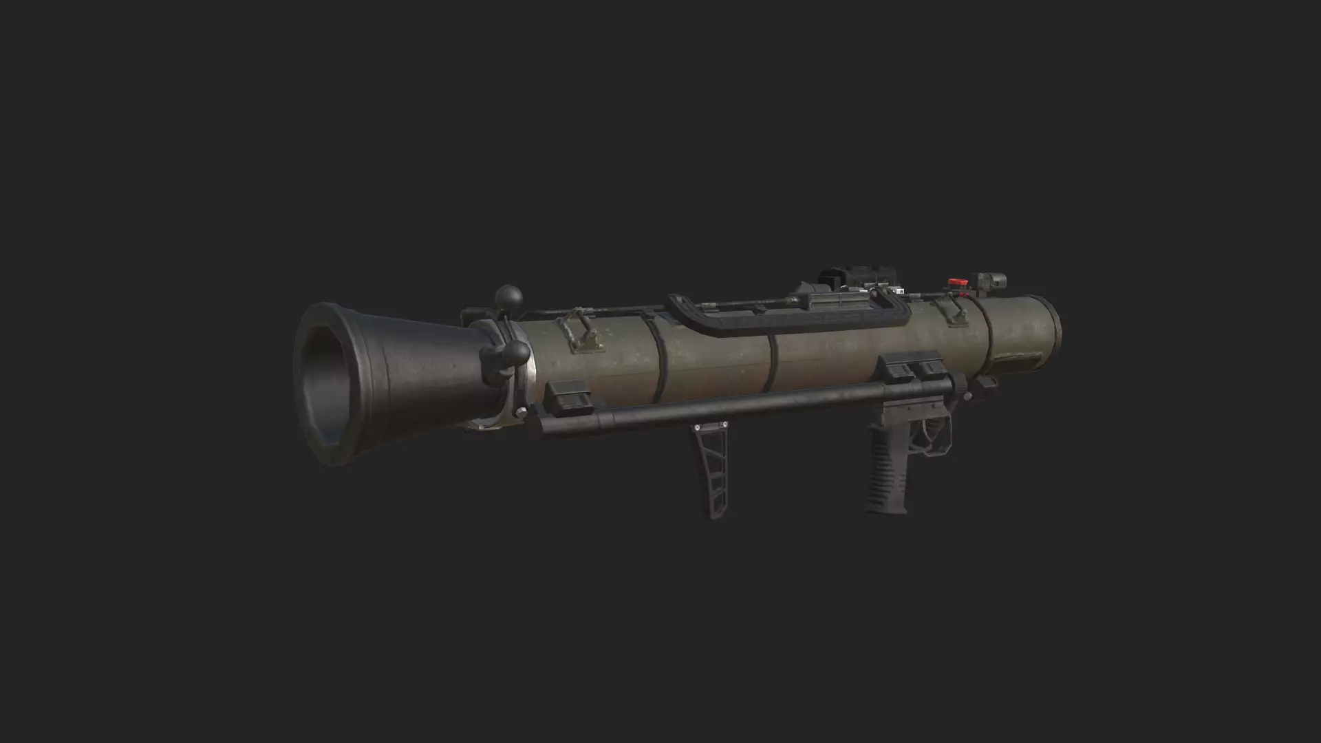 Bazooka 3D Model 001 Low-poly 3D model_10