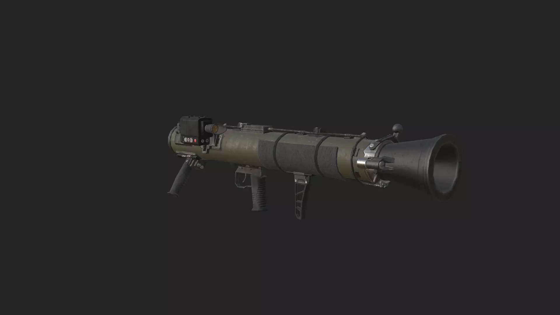 Bazooka 3D Model 001 Low-poly 3D model_7