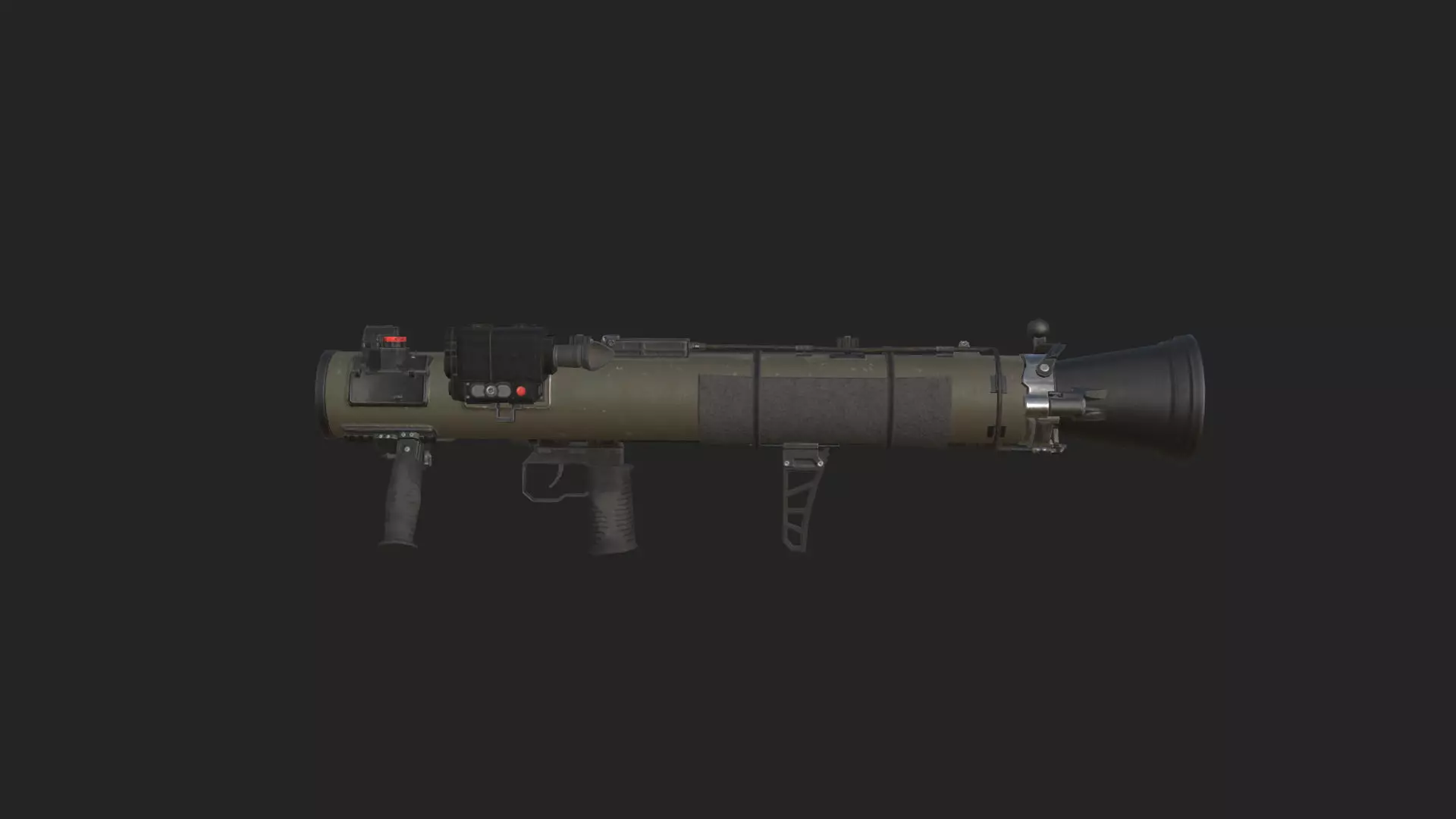 Bazooka 3D Model 001 Low-poly 3D model_6