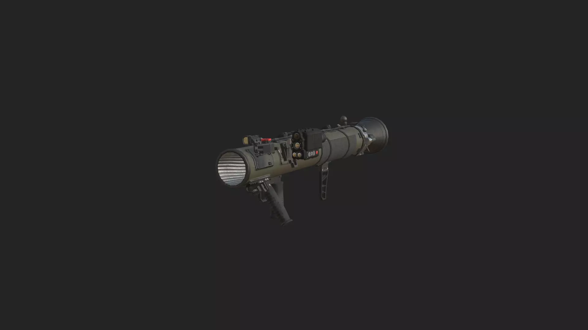 Bazooka 3D Model 001 Low-poly 3D model_4
