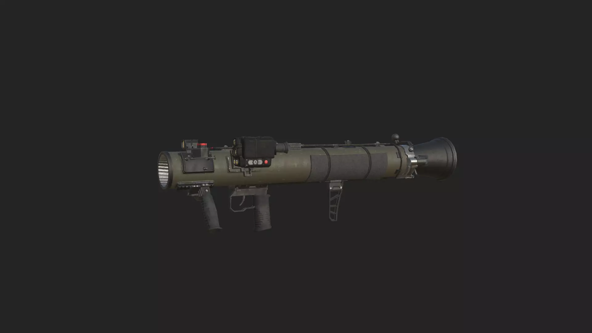Bazooka 3D Model 001 Low-poly 3D model_5