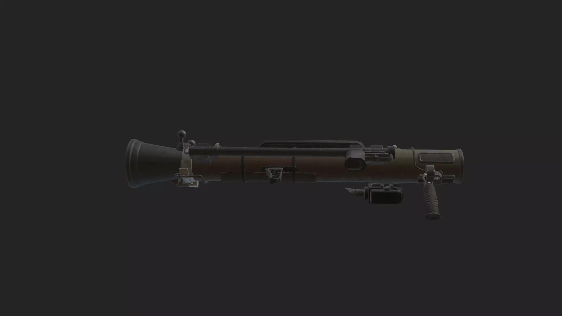 Bazooka 3D Model 001 Low-poly 3D model_12