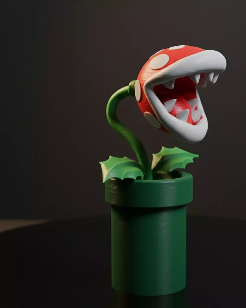 Piranha Plant Inspired by Super Mario - Pre-Supported Free 3D print model