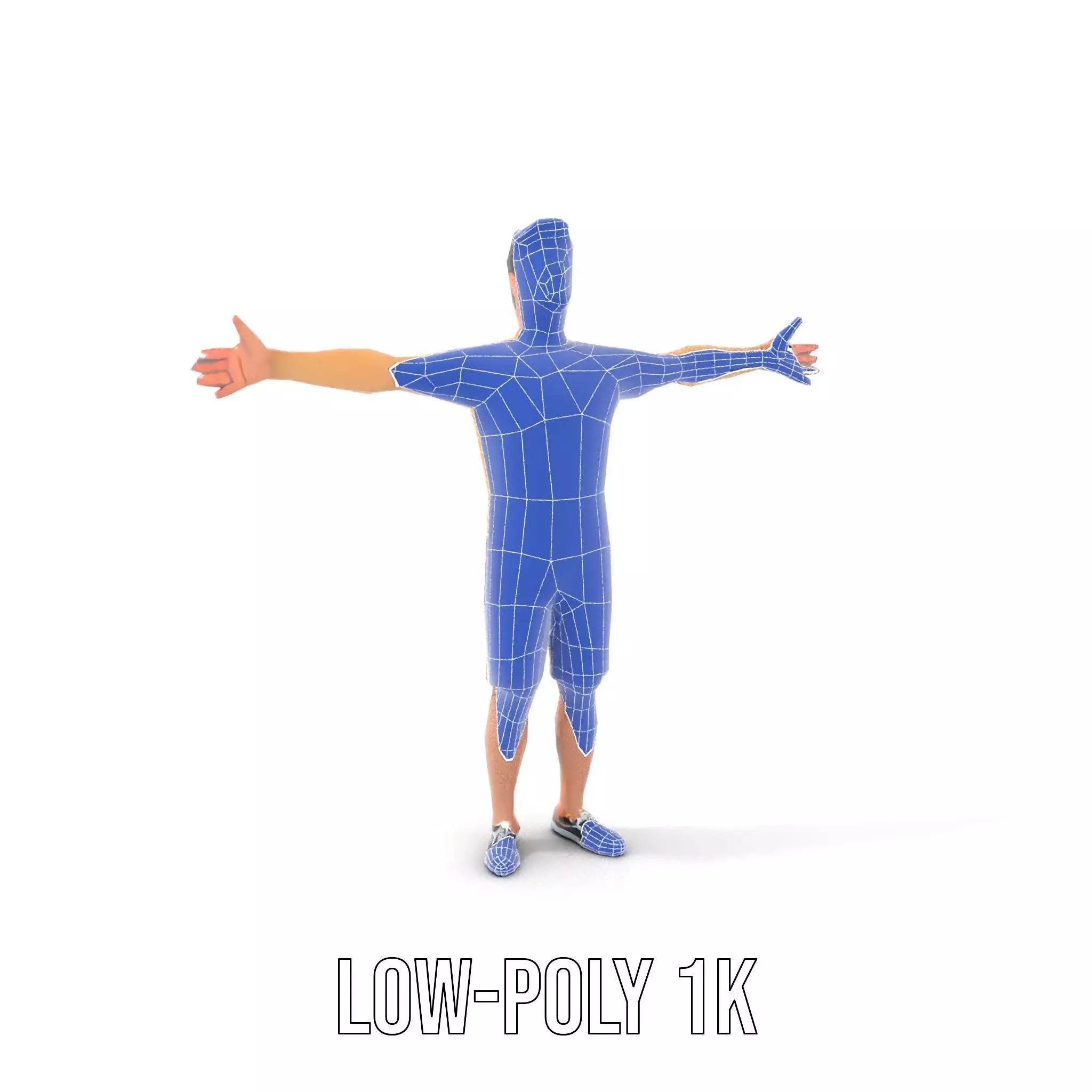 Casual Character Model Pack with Dynamic Pose Low-poly 3D model_28