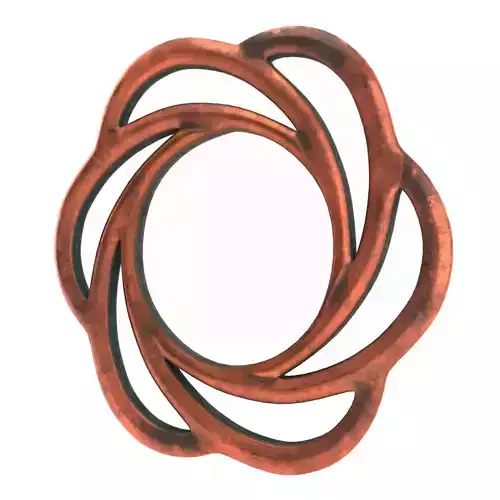 Round decorative mirror