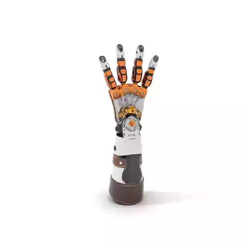 Steampunk Robotic Hand Model Pack Low-poly 3D model