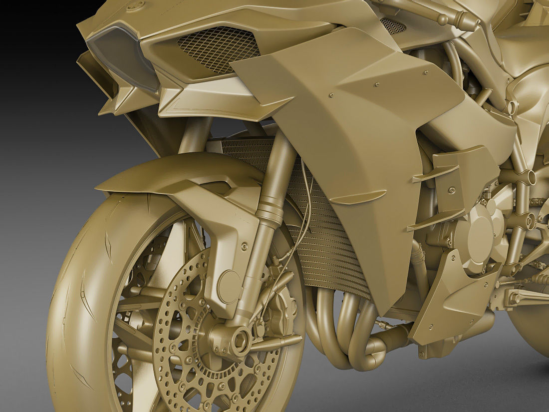 Kawasaki Ninja H2 3D model_22