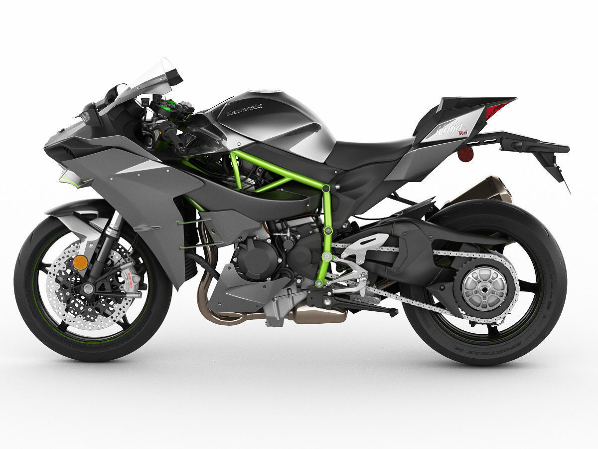 Kawasaki Ninja H2 3D model_2