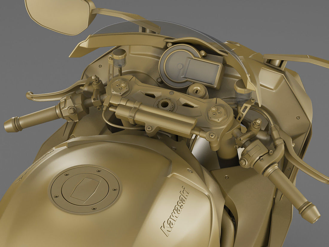 Kawasaki Ninja H2 3D model_24