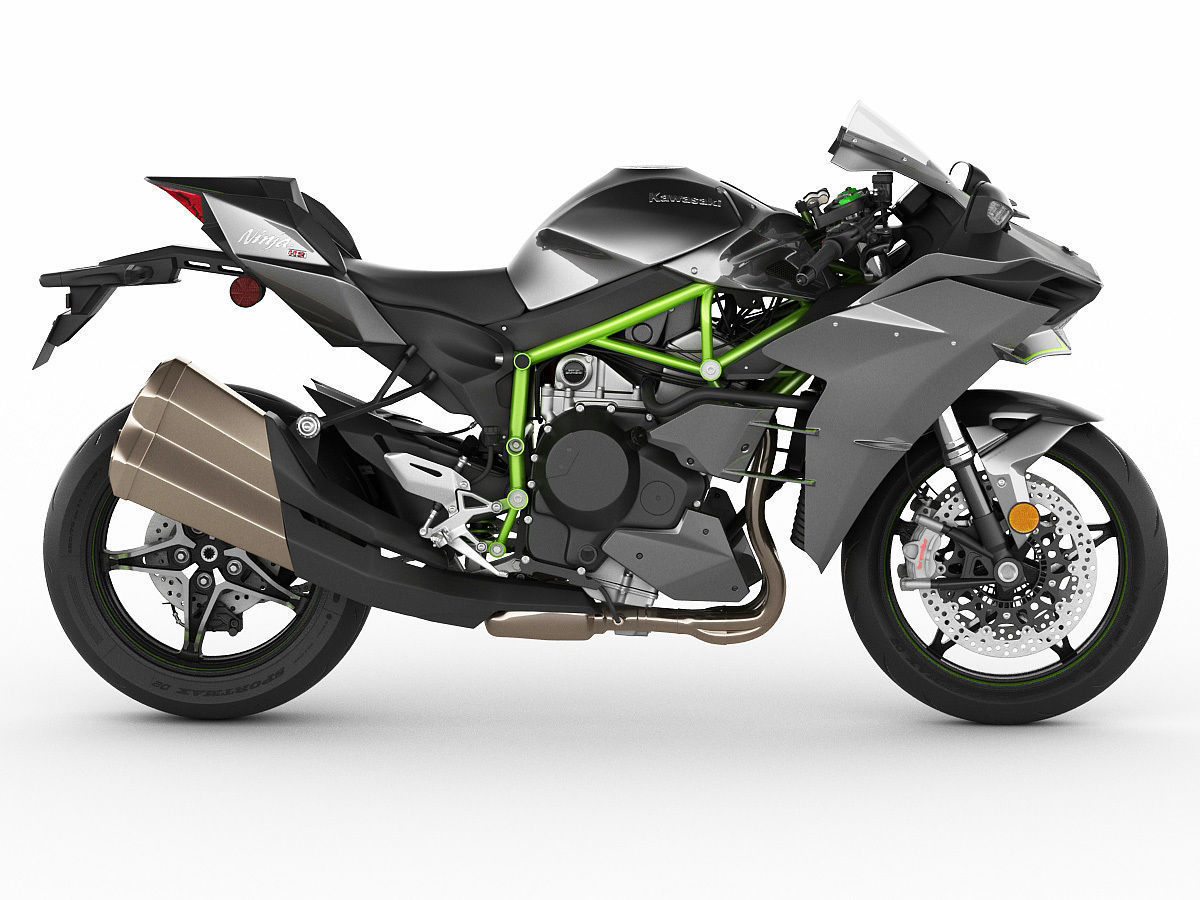 Kawasaki Ninja H2 3D model_3