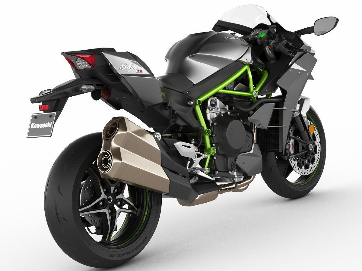 Kawasaki Ninja H2 3D model_1