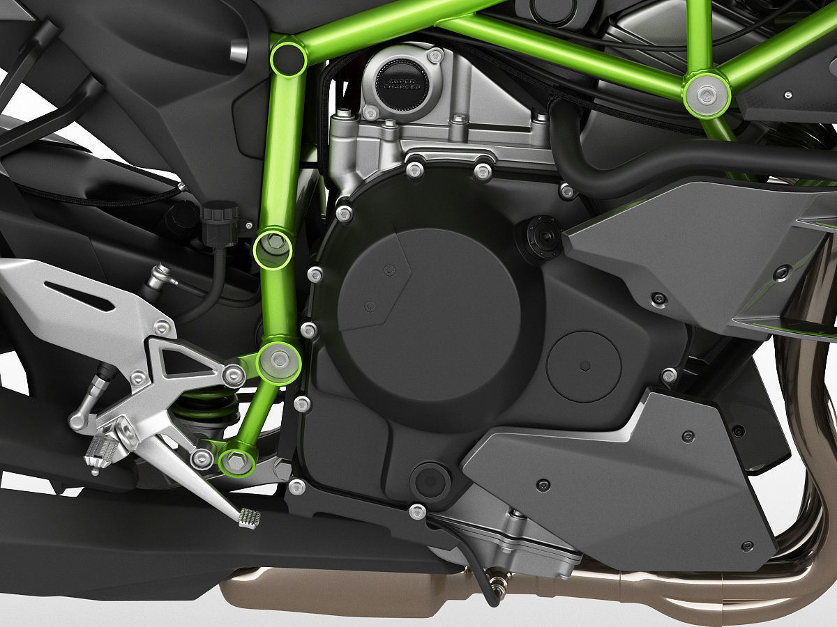 Kawasaki Ninja H2 3D model_7