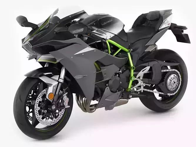 Kawasaki Ninja H2 3D model