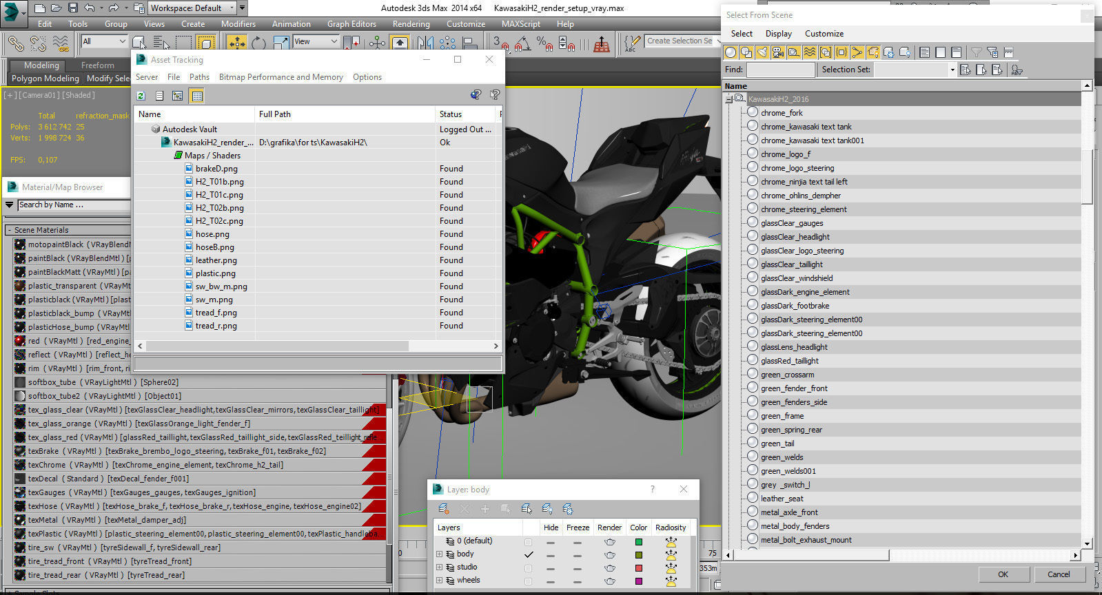 Kawasaki Ninja H2 3D model_27