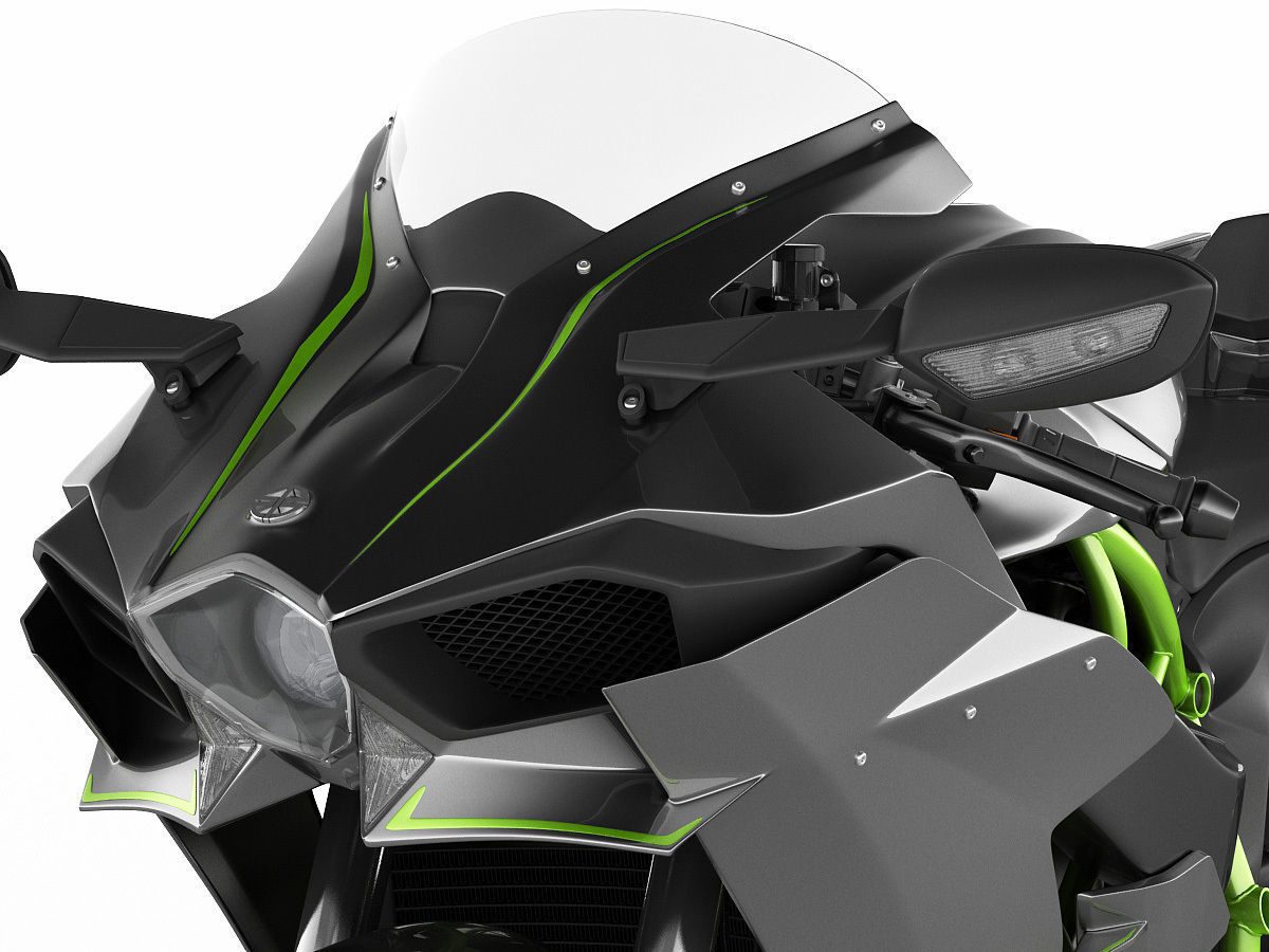 Kawasaki Ninja H2 3D model_4