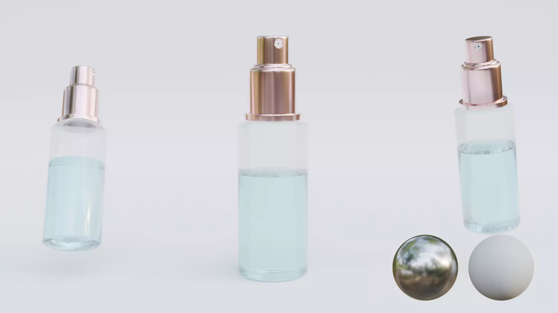 Cosmetic Glass Liquid Spray Low-poly 3D model_0