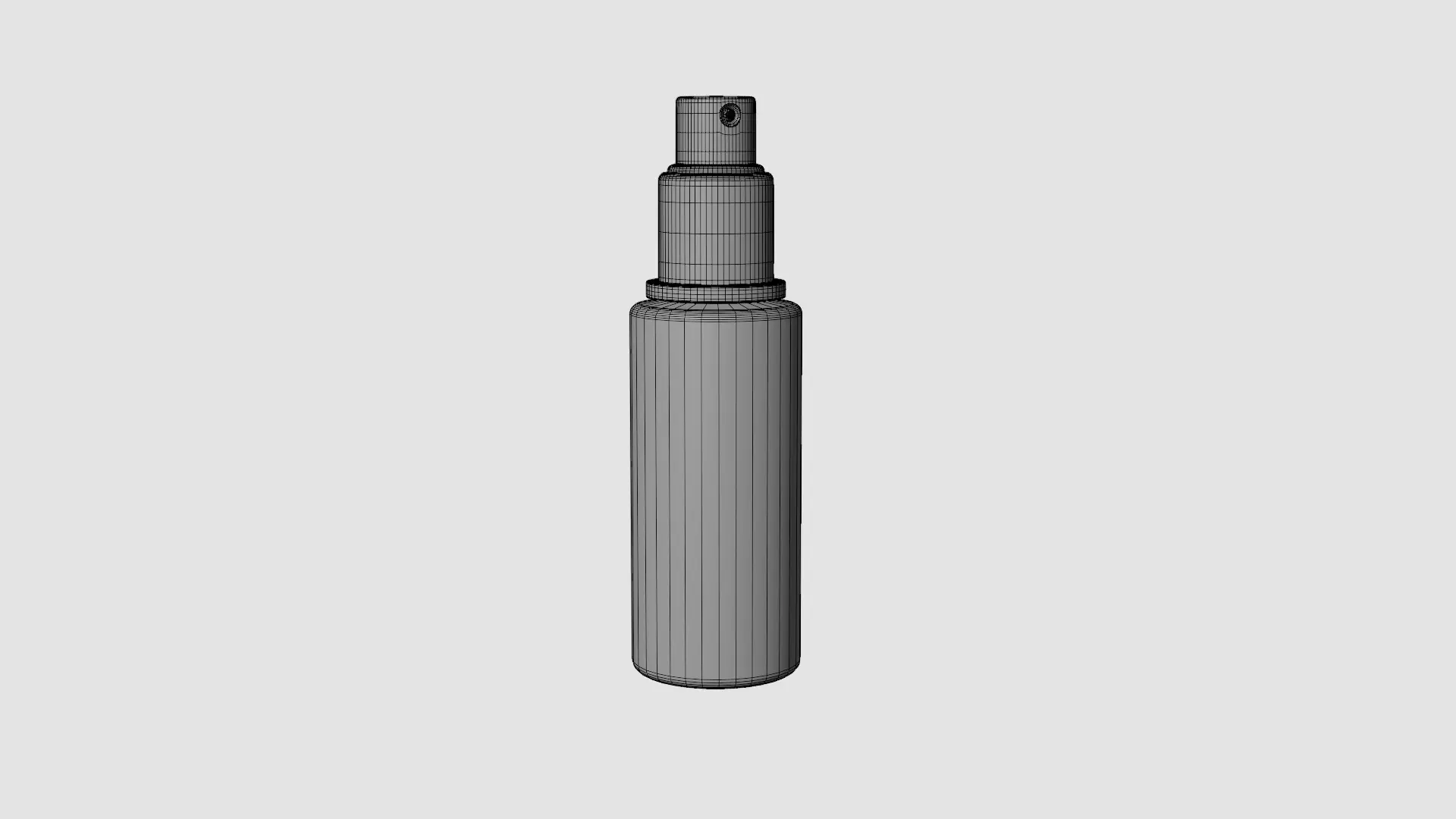 Cosmetic Glass Liquid Spray Low-poly 3D model_4