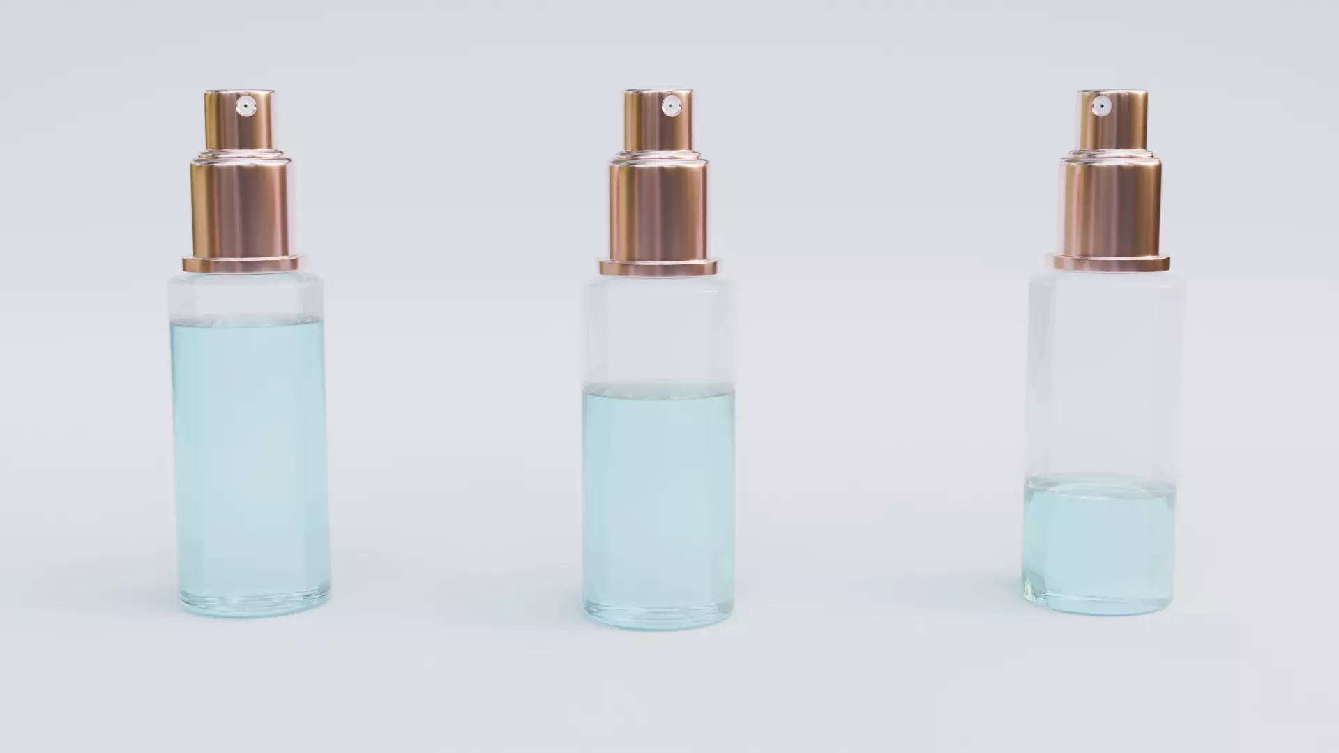 Cosmetic Glass Liquid Spray Low-poly 3D model_1